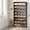 Rustic Brown, variant on TribeSigns 9-Tier Shoe Cabinet, White, 93.5 lbs