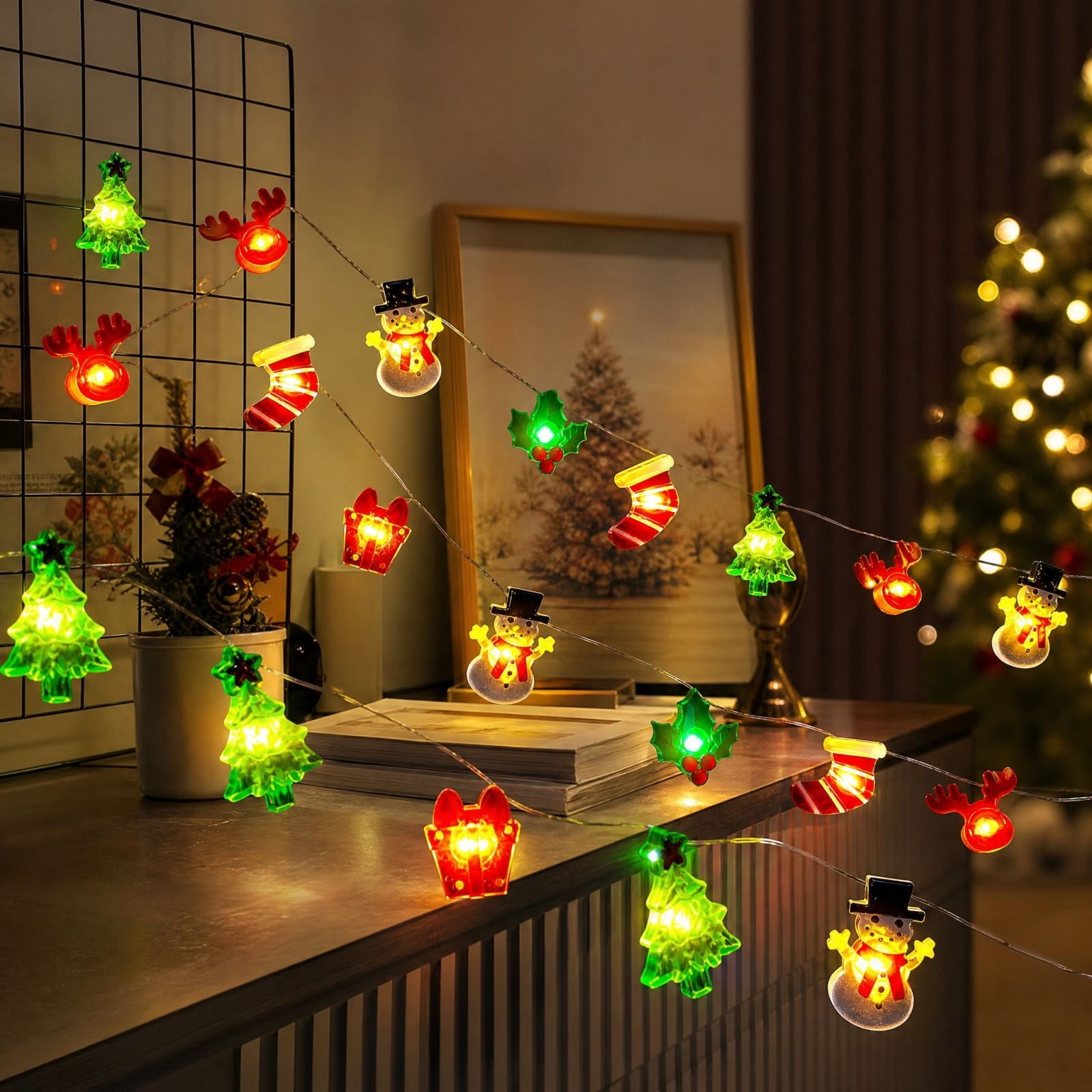 Christmas String Lights Multi-Shape Indoor Decorative Lights – picture 5
