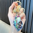 thumbnail image 4 of Cute Acrylic Conch Keychain with Colorful Design, Large Key Ring for Car Keys and Backpacks, Decorative Pendant with Rhinestone Details, Lightweight and Durable for Daily Use, 4 of 5