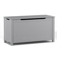 thumbnail image 2 of HOMEBYTE Kids Wooden Toy Box Storage with Safety Hinged Lid for Ages 3+ (Gray), 2 of 10