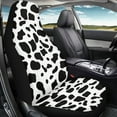 thumbnail image 4 of Jeiento Cow Print Car Seat Cover Front Car Seats Protector 1 PCS Vehicle Cushion Covers Bucket Seats Protector Washable Universal Fit Most Cars SUV Van RV Truck, 4 of 6