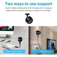 thumbnail image 4 of Mini cámara WiFi Cámara de red ultra compacta Cámara IP inalámbrica 1080P con detección de movimiento Cámaras de visión nocturna, Nanny Baby Pet Cam para iPhone / Teléfono Android / iPad Adepaton MZQ-0712, 4 of 7