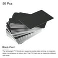 thumbnail image 2 of Uxcell Blank Cards Black Plastic Card 14mil for ID Badge Printer, Graphic Quality, Pack of 50, 2 of 4