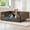Brown&Blue, variant on Uforic Rattan Dog Sofa Bed with Beige Cushion,Wicker Pet Bed Sofa Indoor Outdoor,All-weather Protection, Brown&Beige,38.6"L x 26.4"W x 15"H