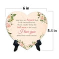 thumbnail image 5 of Your love is a treasure that I will cherish forever. Thank you for being the best mom in the world. I love you more than words can say. Heart Shape Table Sign (6" x 5"), 5 of 5