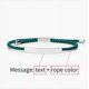 thumbnail image 1 of Pulsera de tubo hueco de acero inoxidable con nombre personalizado para hombre y mujer, pulsera de cuerda trenzada ajustable de 2mm a la moda, regalo de joyería, 1 of 5