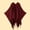 Wine, variant on Boyscolos Women's Elegant Fringe Shawl Wraps Fall Winter Warm Open Front Poncho Cape Fashion Vintage Cardigan Sweater Coat Beige One Size