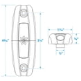 thumbnail image 4 of Seachoice 3561 White 375 Lumens Water Dragon LED Underwater Light with Black Plastic Bezel, 4 of 4