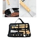 thumbnail image 4 of Juego de herramientas para parrilla de de 10 piezas, juego de utensilios para Mango de madera profesional Accesorios para asar de Cola cocinar a la parrilla, 4 of 8