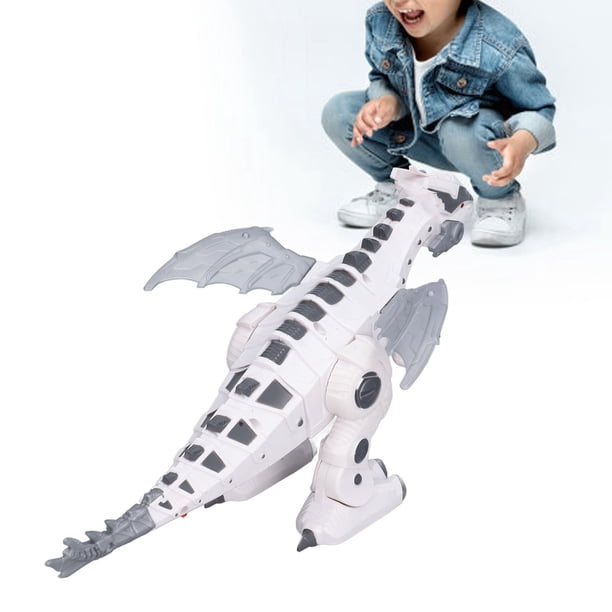 Juguete de Dinosaurio Eléctrico Juguetes Eléctricos para Animales Sonido de Simulación Intermitente para Caminar Tiranosaurio Rex Juguetes Mecánicos de Dinosaurio Blanco ANGGREK Otros