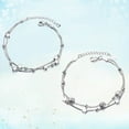 thumbnail image 2 of Pulsera de doble capa con cuentas de transferencia, cuentas redondas, estrella de cinco puntas, estilo coreano para mujer, estilo japonés y coreano, simple, combinable, fresca y única, joyería de mano, 2 of 5