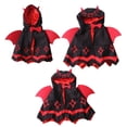 thumbnail image 2 of Kiddiway Halloween Bat Wing Cape Costume – Outfit for Cats and Dogs, Great for Bat Cat Style, Vintage Decor, Indoor Parties, and Trick-or-Treat,Red,L, 2 of 5