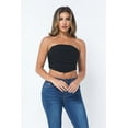 thumbnail image 1 of Saronite Corset Basique Sans Bretelles en Maille, Noir (Femmes), 1 of 6