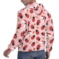 thumbnail image 6 of Xecao Cute Ladybugs 1 Pattern Men's Adult Pullover Hoodie,Hooded Sweatshirt-4X-Large, 6 of 7