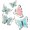 butterfly set, variant on 5 Piece Pumpkin Cookie Cutters Set, Silicone Rim Baking Set | Dishwasher-safe stainless steel cutters for cookies, fondant, sandwiches, fall parties and home baking treats.