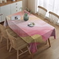 thumbnail image 2 of Pink Gold Marble Pattern Rectangle Tablecloth 60"x84",Waterproof Polyester Rectangle Table Cloth, Wipeable Spillproof Polyester Tablecloth for Dining, Camping, Indoor and Outdoor, 2 of 5