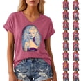 thumbnail image 5 of bravefron Dolly Doll Shirt For Fans Country Music Retro Graphic Tee, Unisex Short Sleeve Crewneck Top, 5 of 5