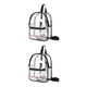 thumbnail image 2 of Guardurnaity Bolsa de hombro transparente impermeable de PVC - Para actividades al aire libre y viajes Bolsa de PVC transparente Organizador negro negro talla pequeña 2Conjunto, 2 of 6