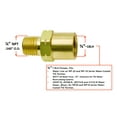 thumbnail image 2 of Water Hose Adaptor 5/8"-18 LH Female x 1/4" NPT Male for Water-Cooled TIG Torches Recirculating Systems., 2 of 3