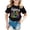 1-Black148, variant on Wxolcjlv Girls Summer Fashion Letter Print T-Shirt Casual Party Short Sleeve Tee, Szies 18M-13Y