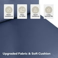 thumbnail image 4 of LAUSAINT HOME 7 Pieces Patio Conversation Set, Outdoor Sectionals with 6 Chairs and 1 Coffee Table, Blue Cushions, 4 of 7