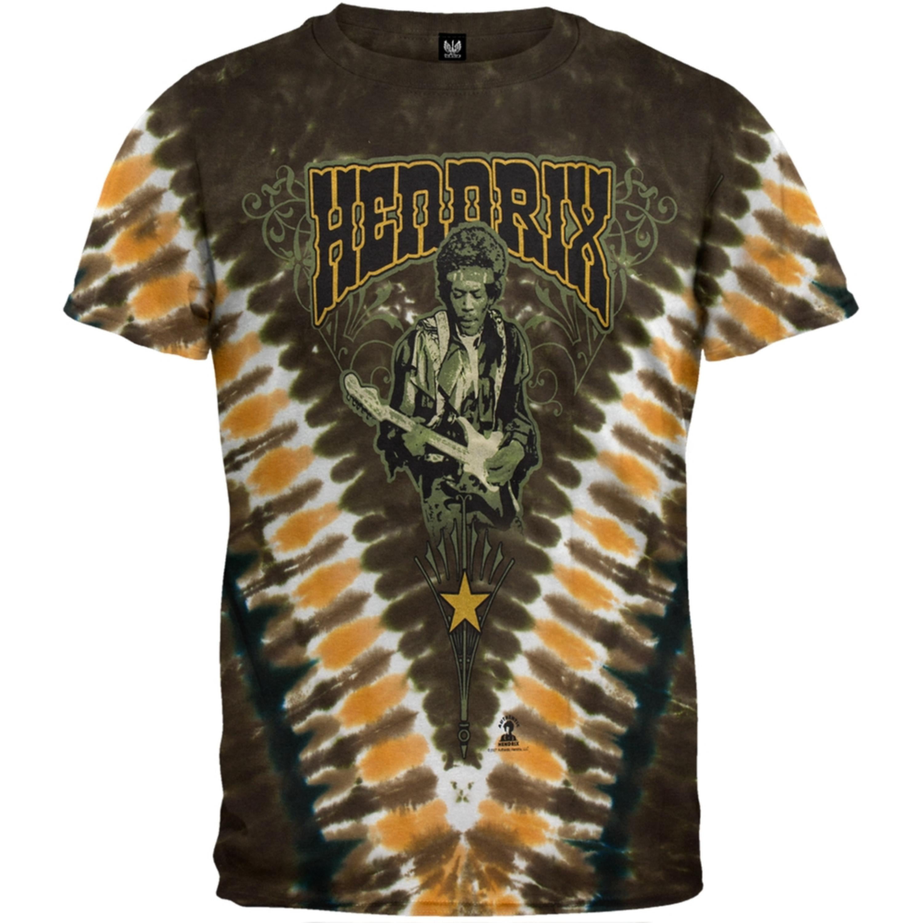 Jimi Hendrix - Jimi Hendrix - Kiss The Sky Tie Dye T-Shirt - Medium - Walmart.com - Walmart.com