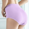 thumbnail image 6 of Lopecy-Sta Womens Panties Gift for Mother 2PC Fashion High Waisted Underwear Seamless Womens Underwear Breathable Wide Gusset Panties, 6 of 9