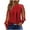 Red1, variant on yillto Womens Tops Dressy Casual Pleated Crew Neck Mesh Long Sleeve Shirts Office Work Chiffon Blouses