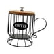 thumbnail image 5 of Soporte para cápsulas de café, decoración para tazas, soporte para cápsulas de café de hierro, organizador moderno negro, 5 of 9