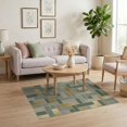 thumbnail image 3 of ODIKA 4'x6' Washable Area Rug Pet Friendly, Non-Shedding That Over Abstract Grid Featuring Balanced Motifs Carpeta Para for Bedroom, Reading Nook, 3 of 7