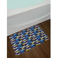 thumbnail image 2 of Night Bath Mat, Sleep Theme with Clouds Crescent Moon and Sun Have a Dream Graphic Illustration, Plush Bathroom Decor Mat with Non Slip Backing, 29.5" X 17.5", Multicolor, by Ambesonne, 2 of 2