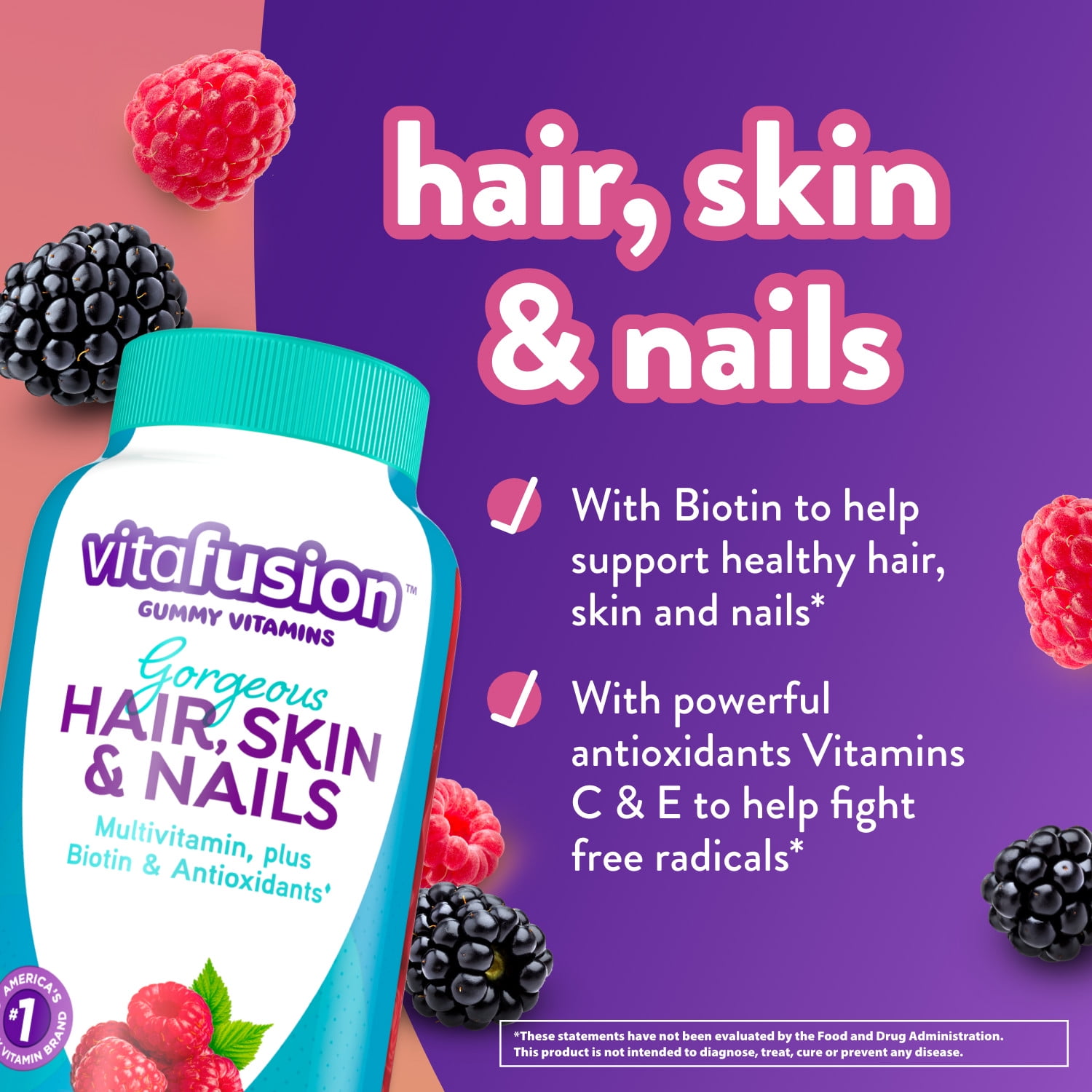 Nature'S Bounty Optimal Solutions Hair, Skin & Nails With Biotin Gummi