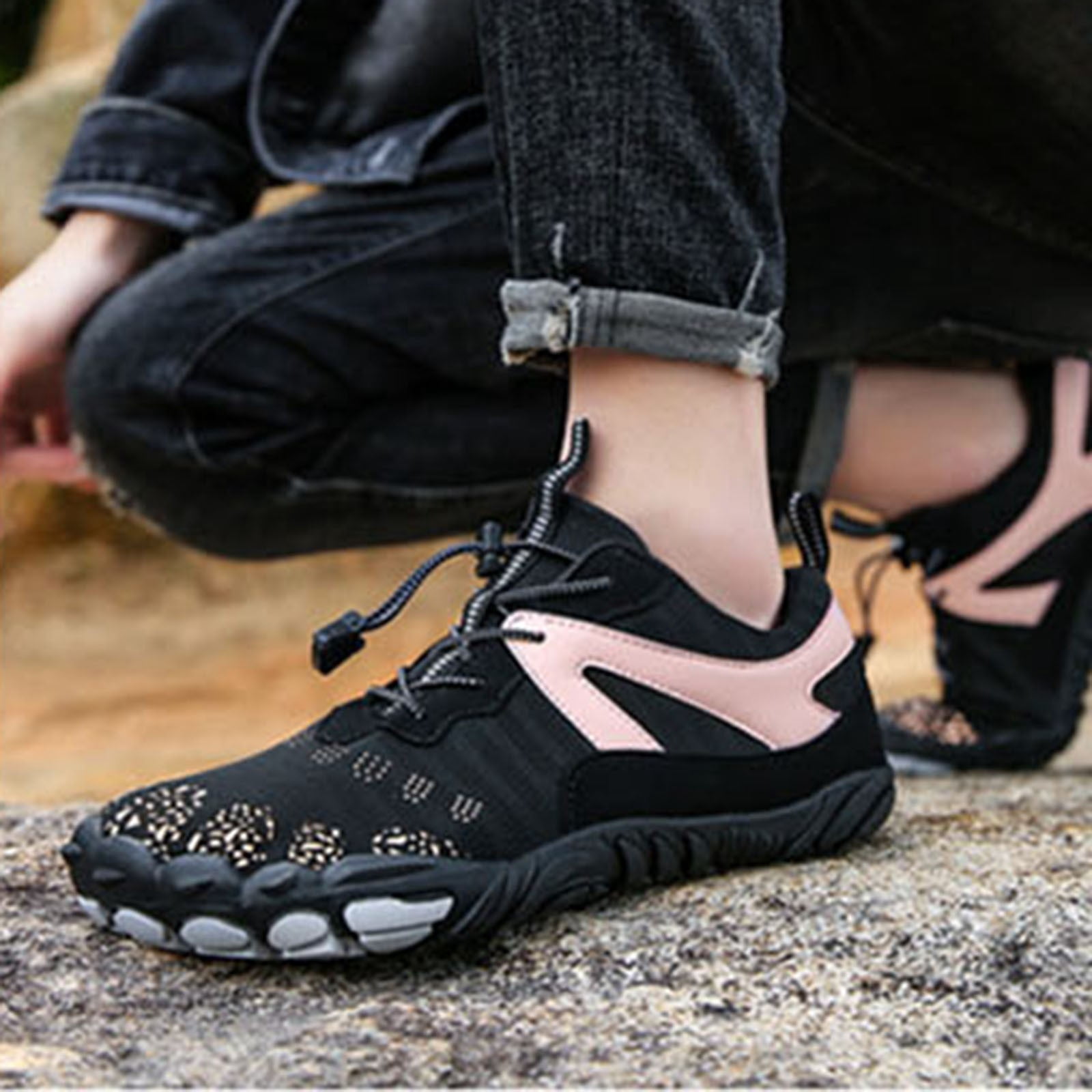 Womens Quick Dry Water Hiking Shoes Barefoot Trail Athletic Non Slip Outdoor Sneakers,Size 5.5