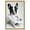 Gold Frame, variant on Mischief Frenchie Paper Towels Canvas Funny Bathroom Art by Art Remedy, White Frame, 36" x 54"