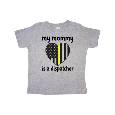 

Inktastic Dispatcher Mom Emergency Gold Line Flag Gift Toddler Boy or Toddler Girl T-Shirt