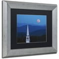 thumbnail image 2 of Trademark Fine Art "Moon over Vermont" Canvas Art by Michael Blanchette Photography Black Matte, Silver Frame, 2 of 4