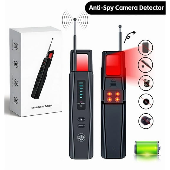 Hidden Camera Detectors, GPS Tracker Detector, Bug Detector, 5 Levels Sensitivity Camera Detector for Hotels, Travel, Car, Motel, Home & Office