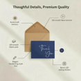 thumbnail image 6 of 100 Pack Thank You Cards With Envelopes Bulk Set & Stickers - 4x6 inch Blank Thank You Notes Bulk Box Set - Large Note Card Small Business, Wedding, Baby Shower & Bridal Shower - Navy Blue, 6 of 7