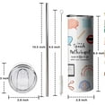 thumbnail image 5 of Speech Pathologist Gifts SLP Tumbler 20 oz Travel Coffee Mug Skinny Tumblers with Lid and Straw Stainless Steel Insulated Coffee Cups Gift for Speech Language Pathologist, 5 of 6