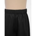 thumbnail image 6 of Sholeno Boys Girls Praise Dance Palazzo Pants Church Worship Satin Wide Leg Trousers Liturgical Bottoms Black 12, 6 of 7