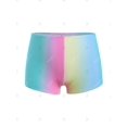 thumbnail image 4 of Tankini de Pañuelo de Arco Iris de Talla Extra Rosegal  Mangas largas de talla grande, 4 of 5