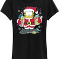 thumbnail image 3 of Garfield - Santa - Women's Short Sleeve Graphic T-Shirt, 3 of 5
