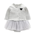 thumbnail image 5 of Ropa de bebé cárdigan de manga larga vestido de pedo ropa para niños falda de dos piezas multicolor Primavera Verano otoño, 5 of 5