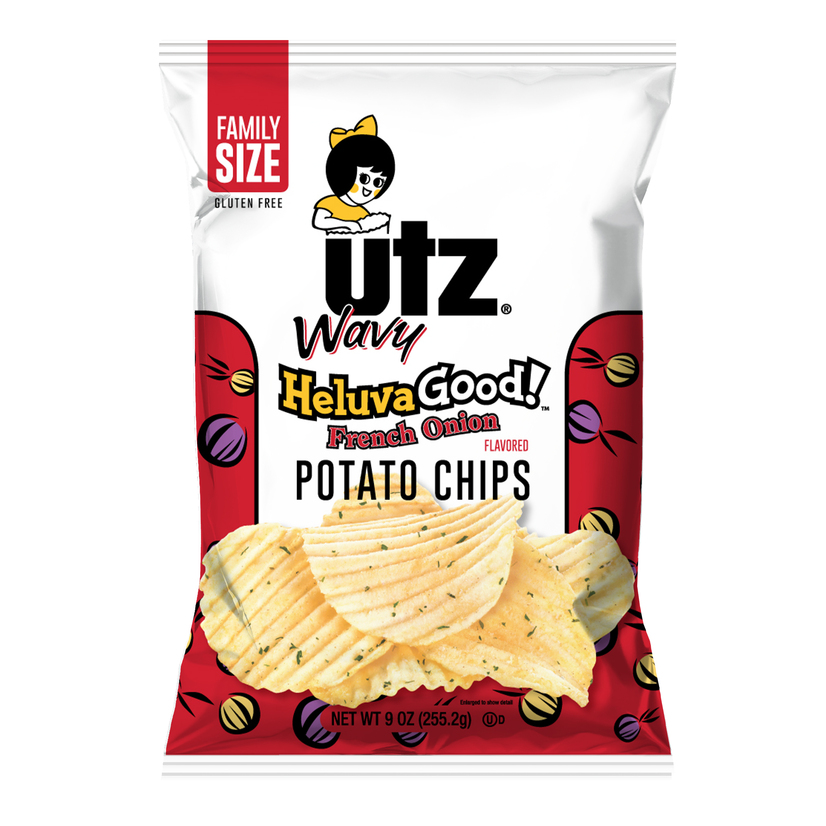 Utz Wavy HeluvaGood!® French Onion Potato Chips 9 oz