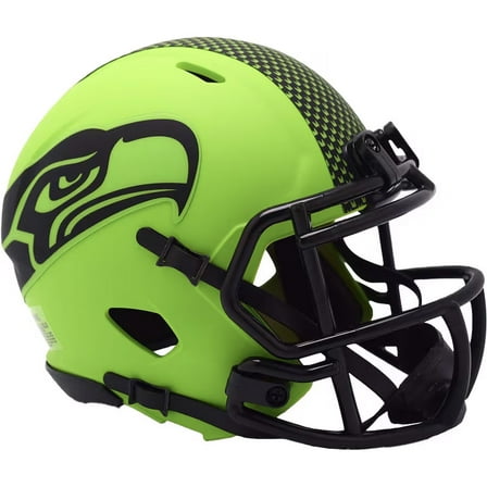 Unsigned Seattle Seahawks Rave Green Speed Mini Helmet 238327