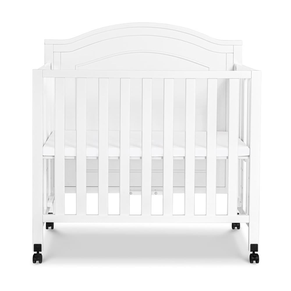 DaVinci Charlie Folding Portable 3-in-1 Mini Crib in White