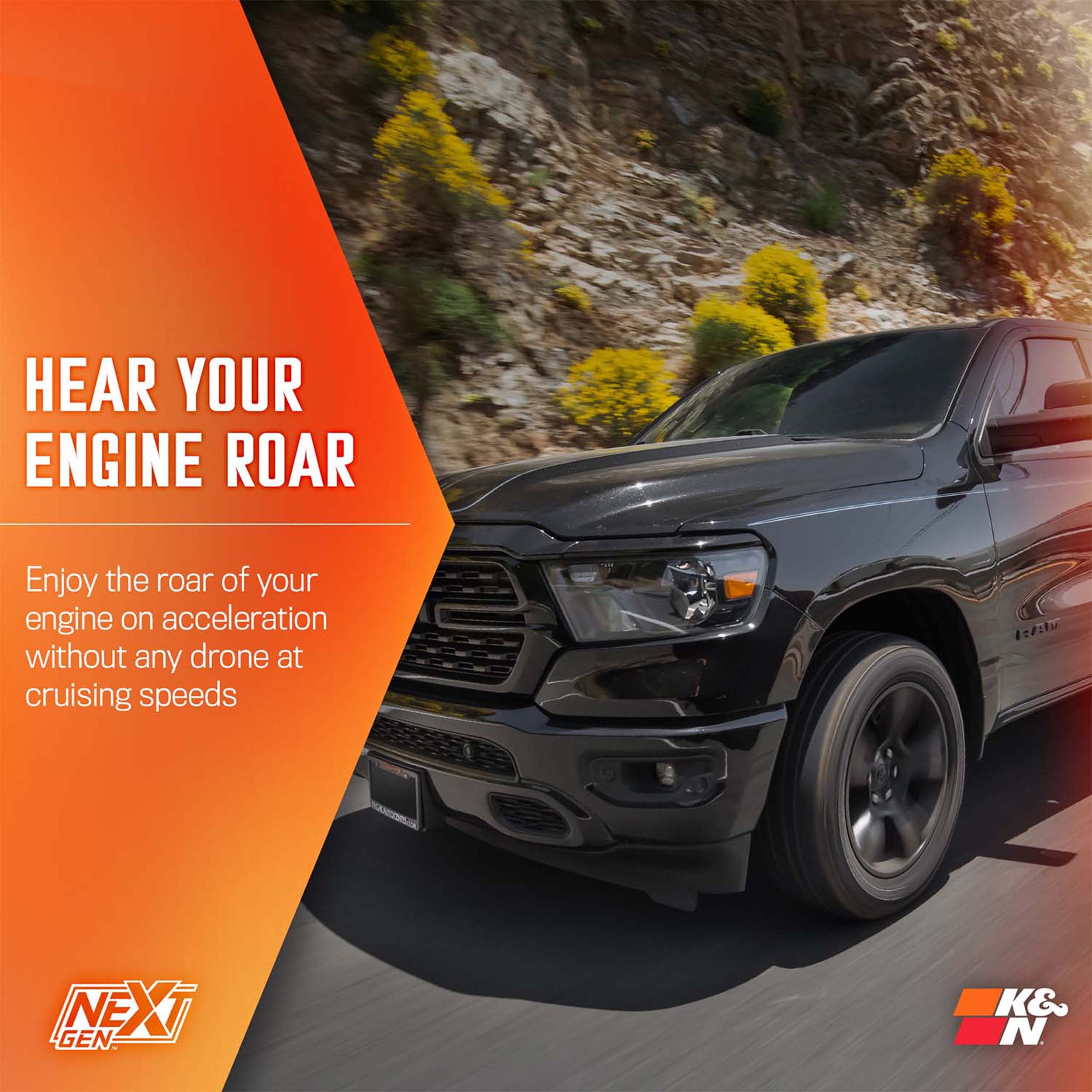 K&N Performance NextGen Cold Air Intake System: Easy Installation, Engineered to Maximize Airflow, Boost Horsepower & Torque, 50-1578