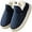 Navy, variant on Slipper Booties for Men and Women, Warm Plush Ankle Bootie with Fleece Lined Memory Foam & Anti-Slip Sole, Comfortable Indoor/Outdoor Shoes.