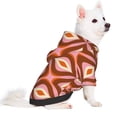 thumbnail image 2 of Fotbe 70s Retro Style Sudadera con Estampado para Perros Pequeños – Suéter con Capucha para Mascotas, Tela Suave de Forro Polar con Bolsillo-Large, 2 of 7