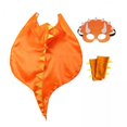 thumbnail image 1 of 2 Capas De Disfraz De Dragón Para Pedir Dulces O Trucos, Para Halloween, Color Naranja, 1 of 8